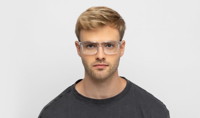 Oakley OX8156 Holbrook RX Clear Gray Eyeglasses Includes FREE Rx Lenses