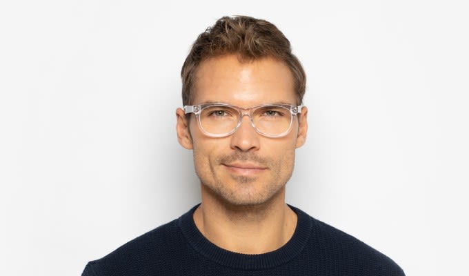 Crosby Clear w/Tortoise Eyeglasses | Includes FREE Rx Lenses