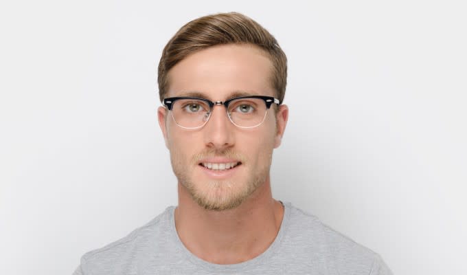 Ray Ban RX5154 Clubmaster Eyeglasses 2000 Black