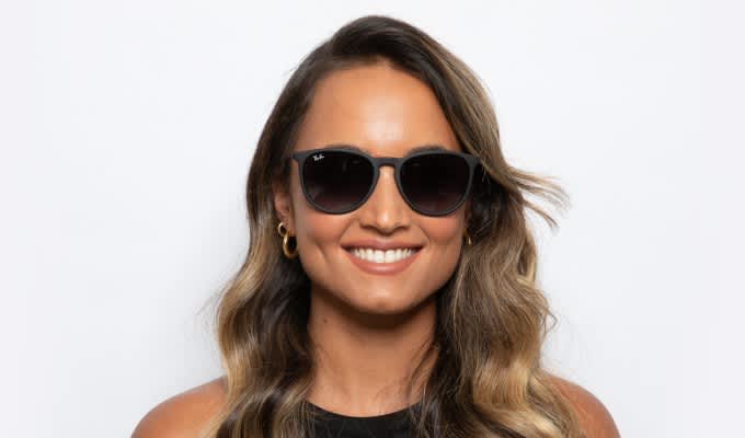 Ray-Ban RB4171 Erika Black Prescription Sunglasses - 50% Off Lenses