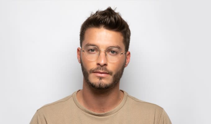 Ottoto Biagio Gold Eyeglasses | Includes FREE Rx Lenses