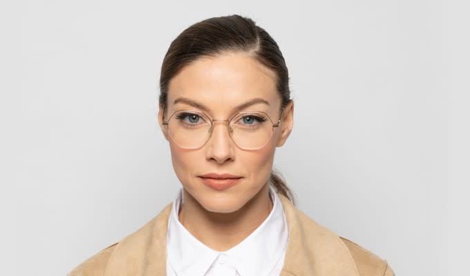 Ottoto Biagio Gold Eyeglasses | Includes FREE Rx Lenses