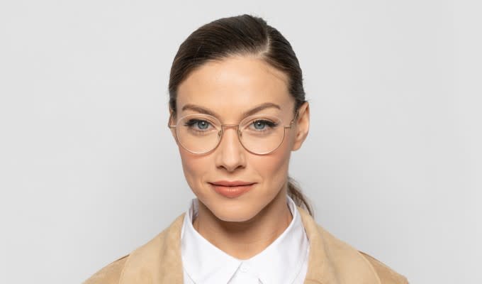 Ottoto Odetta Gold Eyeglasses | Includes FREE Rx Lenses