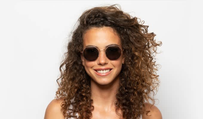 めいしゃお Ottoto Hex Bronze Prescription Sunglasses - 50% Off Lenses