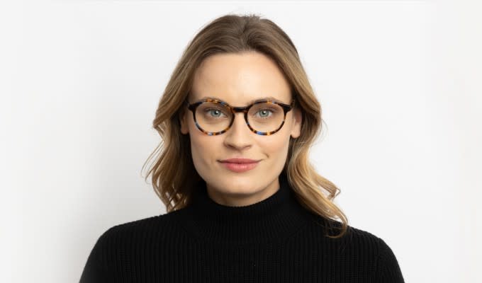 Muse M8071 Tortoise/Blue Eyeglasses | Includes FREE Rx Lenses