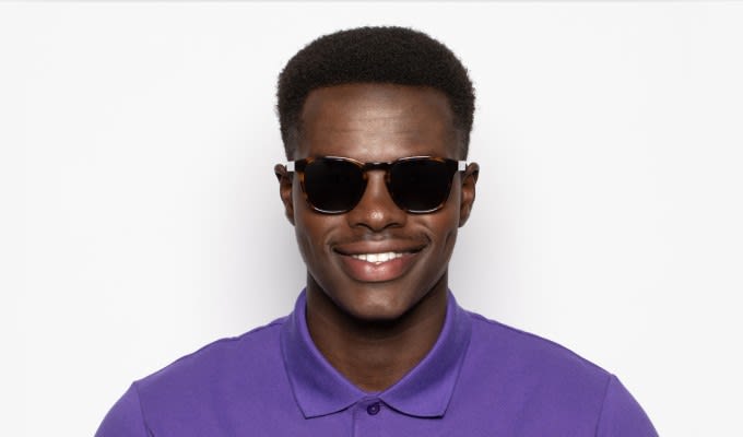 mbibiyブラウス Muse Isaac Brown, Tortoise Prescription Sunglasses - 50% Off Lenses