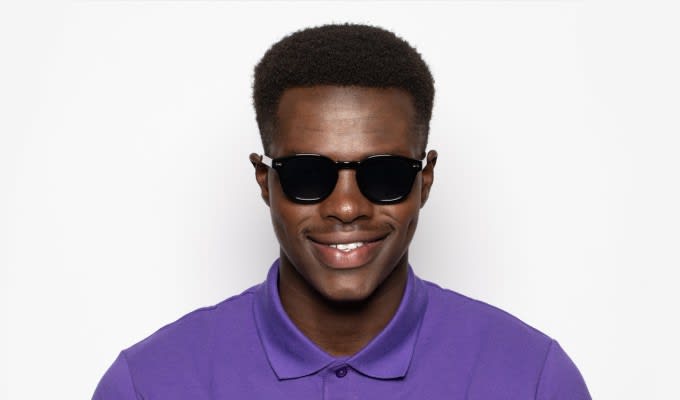 Muse Optimum Shiny Black Prescription Sunglasses - 50% Off Lenses