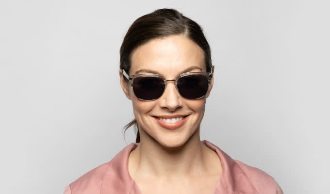 Muse Elliot Gray, Clear, Silver Prescription Sunglasses - 50 Muse Elliot Gray, Clear, Silver Prescription Sunglasses - 50