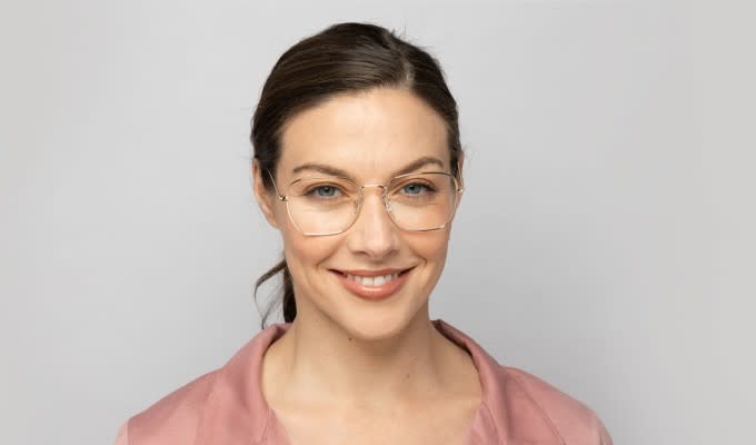 Ottoto After Hours Gold Eyeglasses Includes FREE Rx Lenses