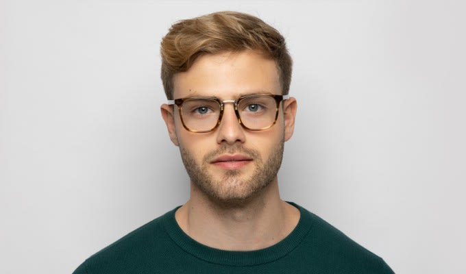 Ottoto Orso Brown/Clear Eyeglasses | Includes FREE Rx Lenses