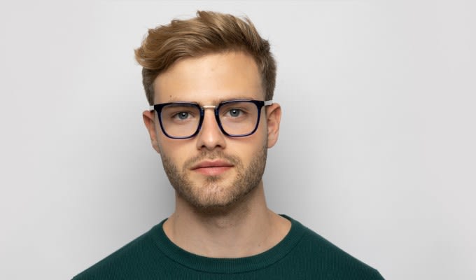 Ottoto Orso Blue/Tortoise Eyeglasses | Includes FREE Rx Lenses