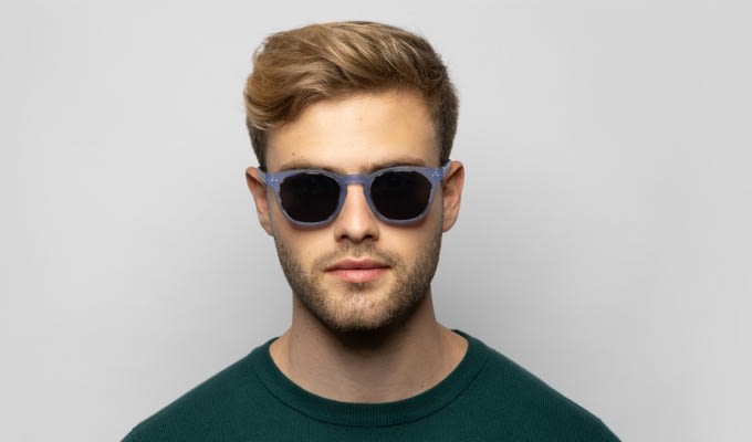 Muse Gazette Blue Prescription Sunglasses - 50% Off Lenses