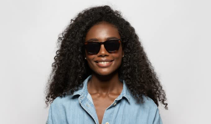 クリスティーナ　muse Muse On the Double Brown/Gold Eyeglasses | Includes FREE Rx