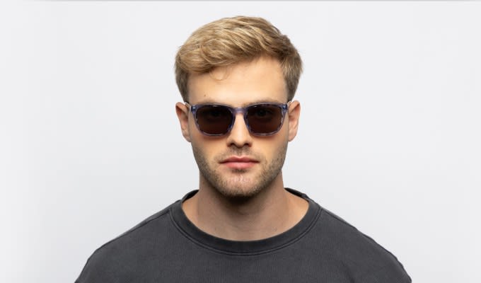 Muse Nick Blue, Clear, Tortoise Prescription Sunglasses - 50% Off