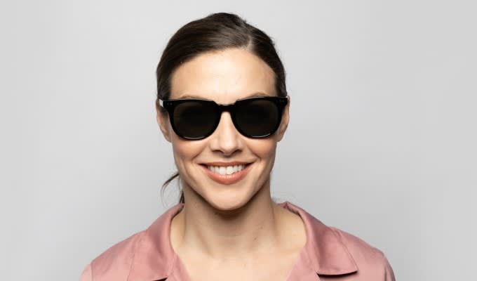Muse Zinger Shiny Black Prescription Sunglasses - 50% Off Lenses