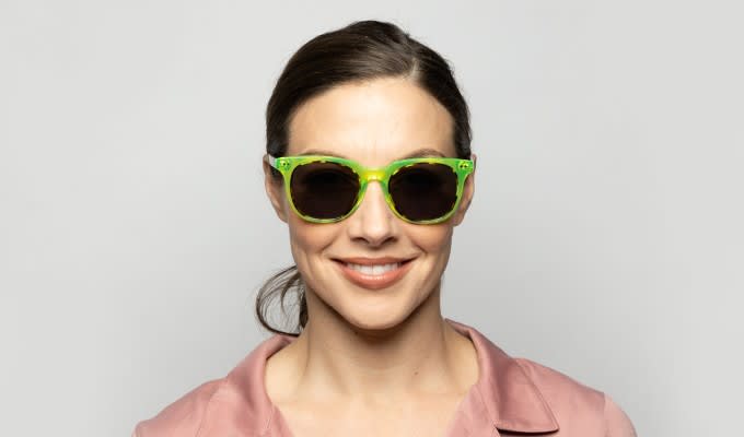 Muse Zinger Yellow, Clear, Tortoise Prescription Sunglasses - 50% Off Lenses
