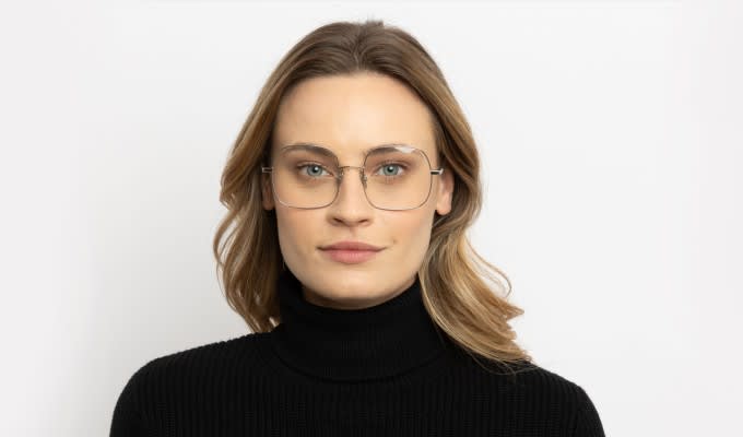 Ottoto Moren Silver Eyeglasses | Includes FREE Rx Lenses