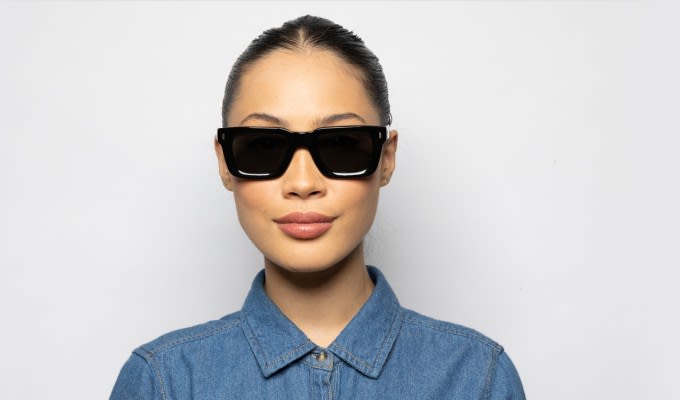 Ottoto District Shiny Black Prescription Sunglasses - 50  display picture 2