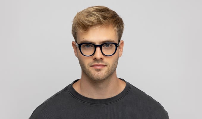 Ottoto Tube Blue Eyeglasses | Includes FREE Rx Lenses