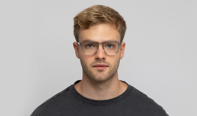 Ottoto Vauxhall Gray/Clear Eyeglasses | Includes FREE Rx Lenses