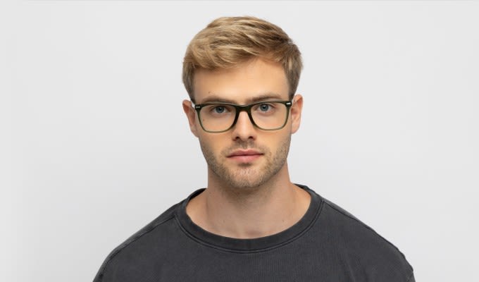 Muse Gilford Green/Clear Eyeglasses | Includes FREE Rx Lenses