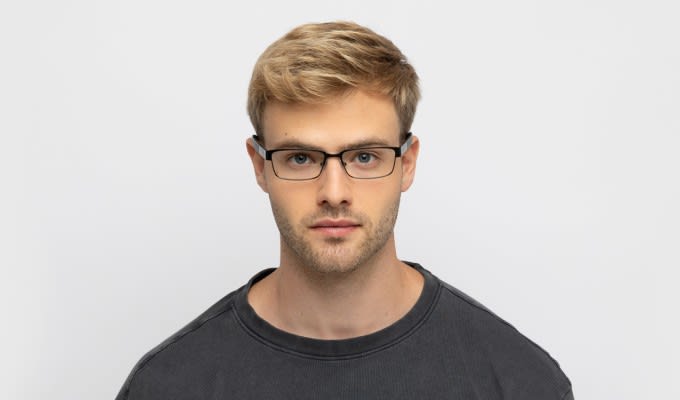 Armani Exchange AX1017 Shiny Black Eyeglasses | Includes FREE Rx