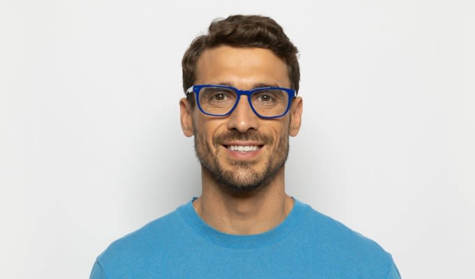 YevsSaintLaurant 『MUSE』ミューズ Muse Acute Blue Eyeglasses | Includes FREE Rx Lenses