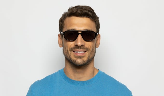 Muse Bright & Early Shiny Black Prescription Sunglasses - 50