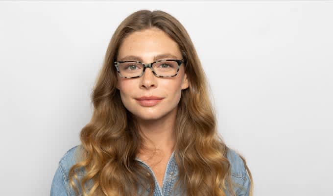 Amelia E. Skyline Tortoise, Beige Prescription Eyeglasses