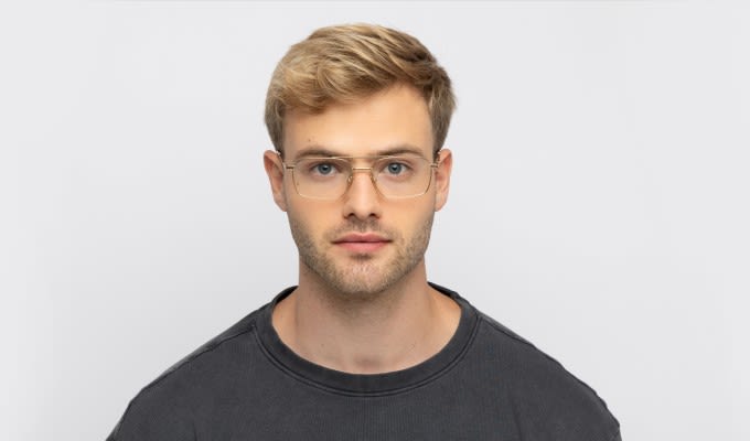 Ottoto Tailwind Gold Prescription Eyeglasses