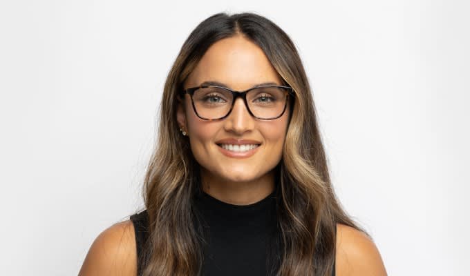 Muse Nancy Tortoise, Blue Prescription Eyeglasses
