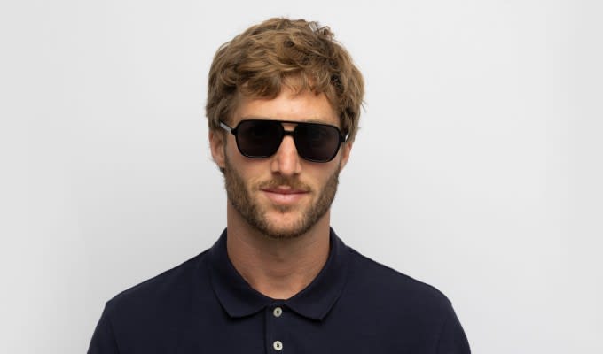 Muse Auster Shiny Black Prescription sunglasses