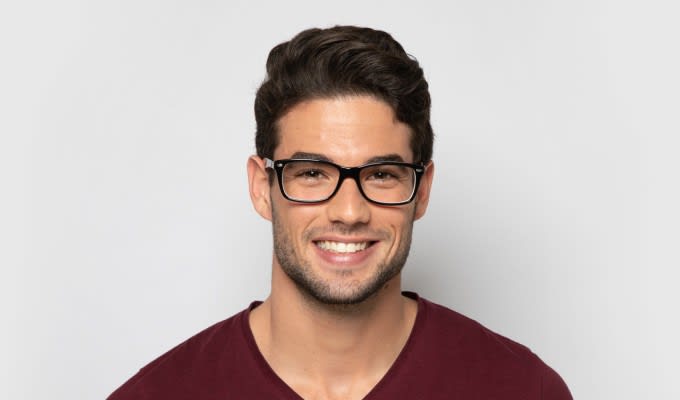 Ray-Ban RX5228 Black/Red Eyeglasses | Includes FREE Rx Lenses
