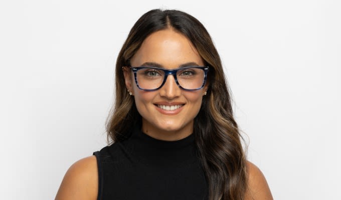 Muse Gilford Blue, Tortoise Prescription Eyeglasses