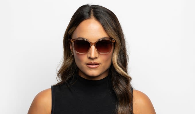 Amelia E. Heather Brown, Clear Prescription Sunglasses