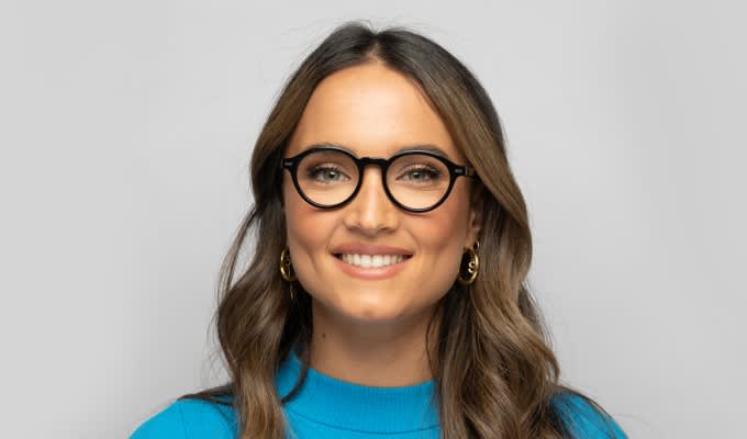 Muse M Round Black Eyeglasses | Includes FREE Rx Lenses display picture 2