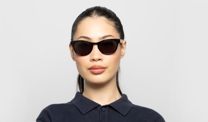 Muse Marvy Shiny Black Prescription Sunglasses