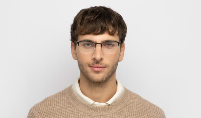ビリヤード OTTO Ottoto Canton Black, Gold Prescription Eyeglasses