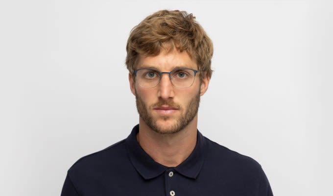 Ottoto Canton Blue, Silver Prescription Eyeglasses
