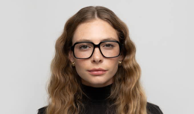 Muse Vast Shiny Black Prescription Eyeglasses