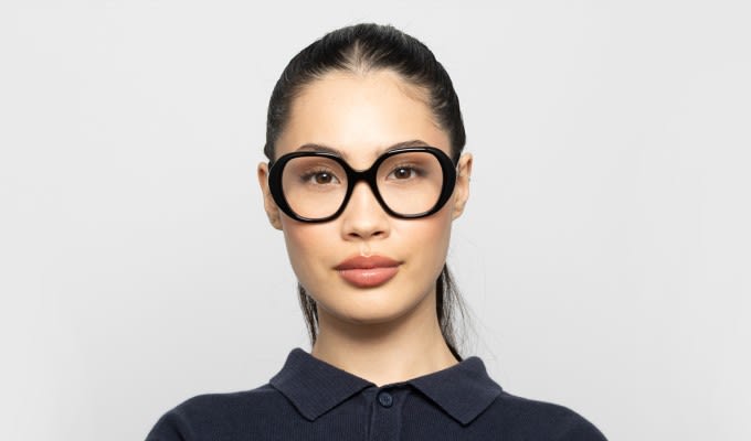 Muse Bohemian Shiny Black Prescription Eyeglasses