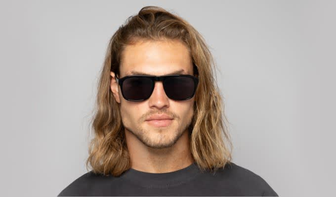 Muse Prairie Shiny Black Prescription Sunglasses