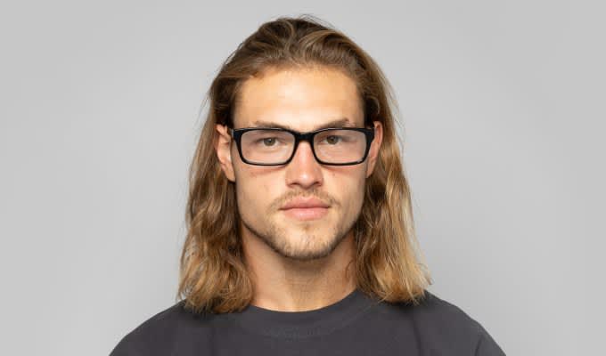 Muse Broadview Shiny Black Prescription Eyeglasses