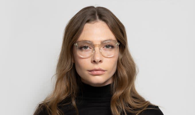 Ottoto Piero Clear Yellow, Tortoise Prescription Eyeglasses