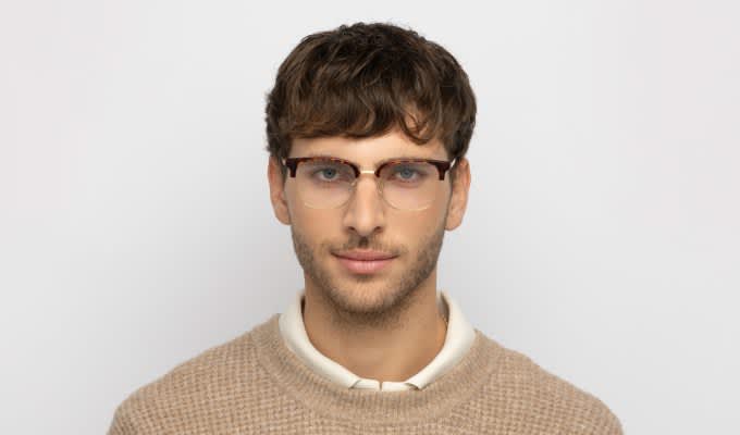 Ottoto Valtoros Tortoise, Gold Prescription Eyeglasses