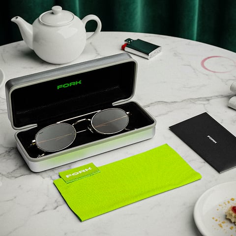 fork eyeglasses gallery premium case