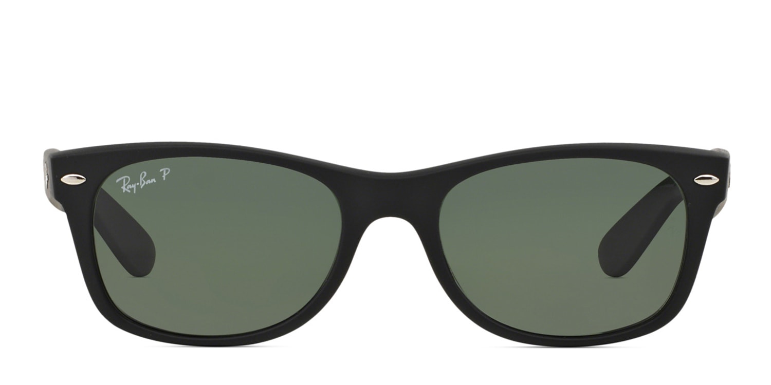 Ray-Ban RB2132 New Wayfarer Matte Black,Black,Green