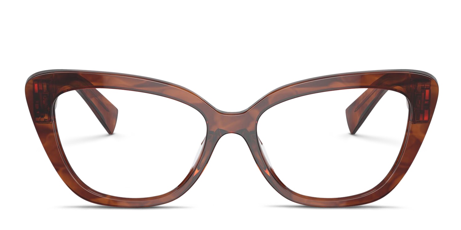 Miu Miu MU05VV Universal Fit Multicolor,Brown