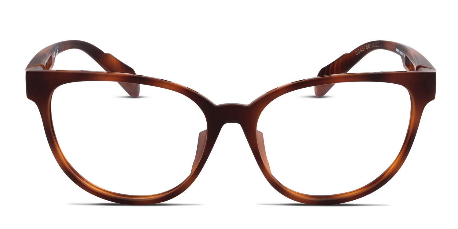 Adidas SP5001 Sport Wraparound Eyeglasses — Brown
