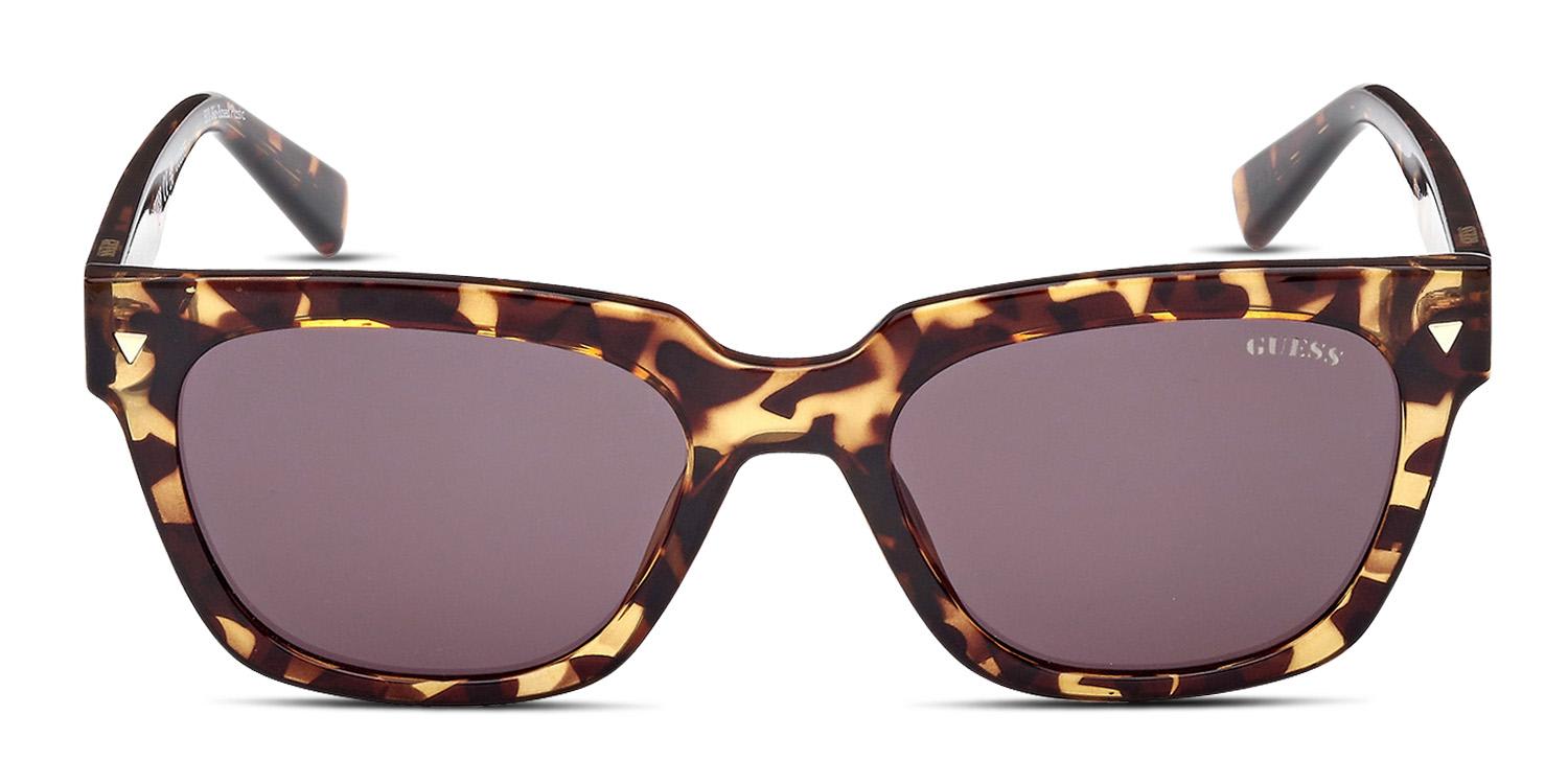 Guess GU8265 Tortoiseshell Rectangular Sunglasses — Brown